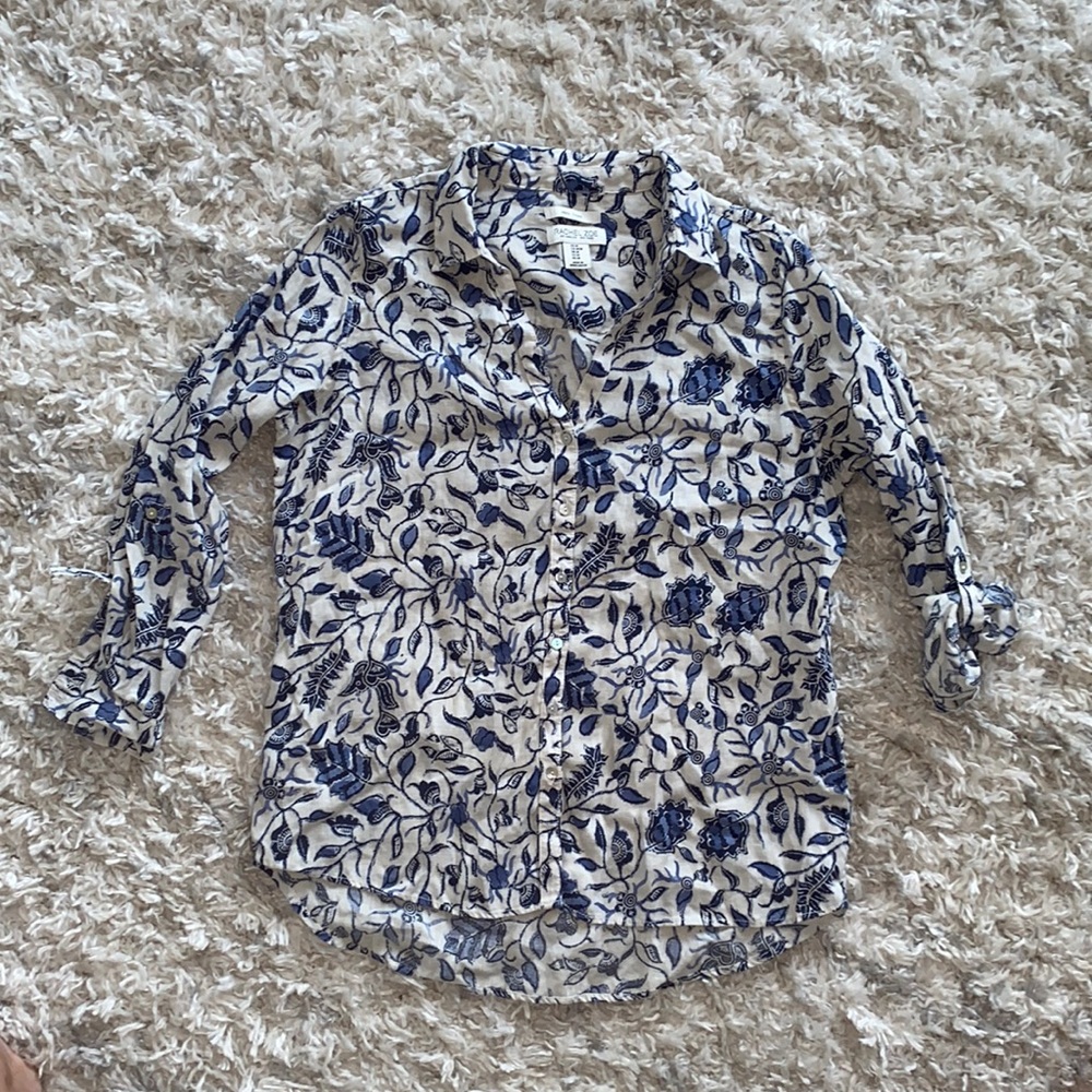 NWOT Rachel Zoe 100% linen top